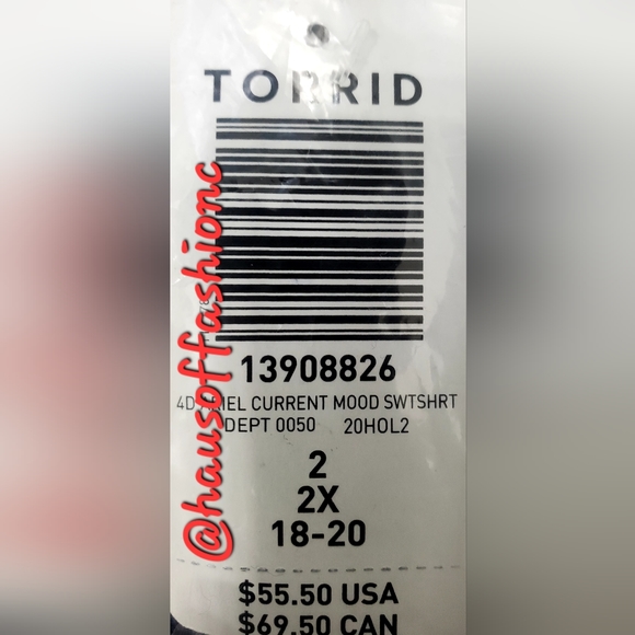 TORRID Disney The Little Mermaid "Current Mood" Navy Fleece Sweatshirt! NWT! - Picture 5 of 6